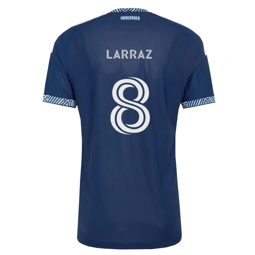 Danxen Heren Oliver Larraz #8 Diep Blauw Wit Uitshirt Uittenue 2026/27 T-Shirt België