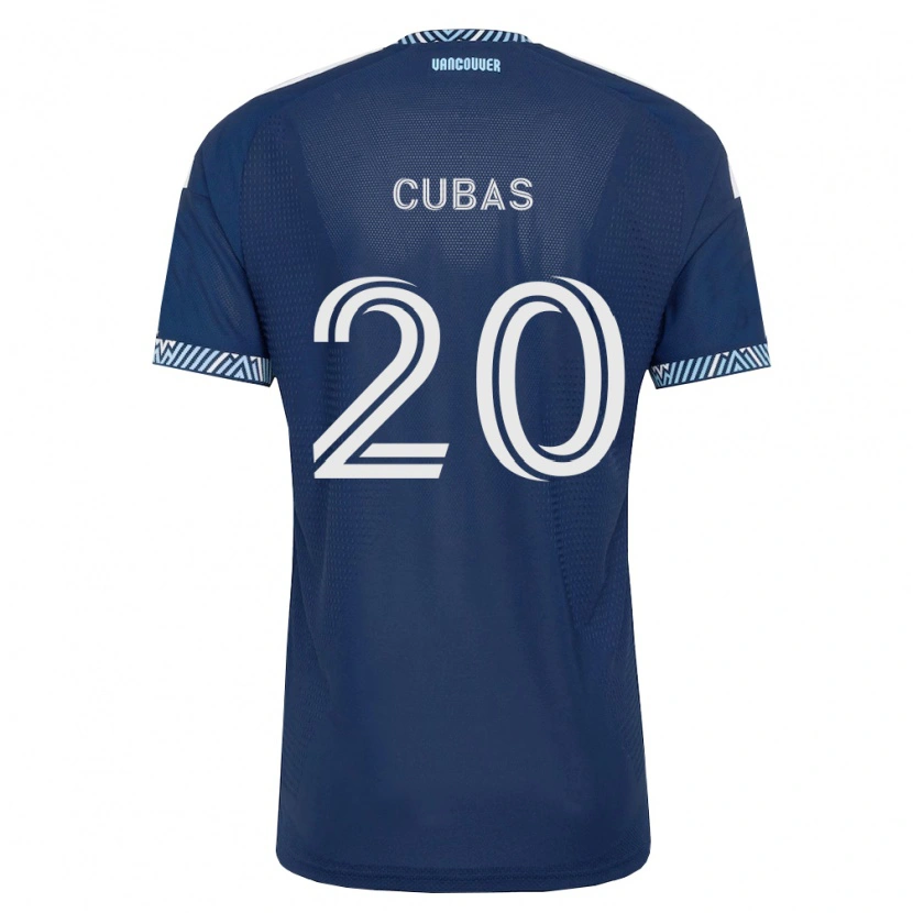 Danxen Heren Andrés Cubas #20 Diep Blauw Wit Uitshirt Uittenue 2026/27 T-Shirt België