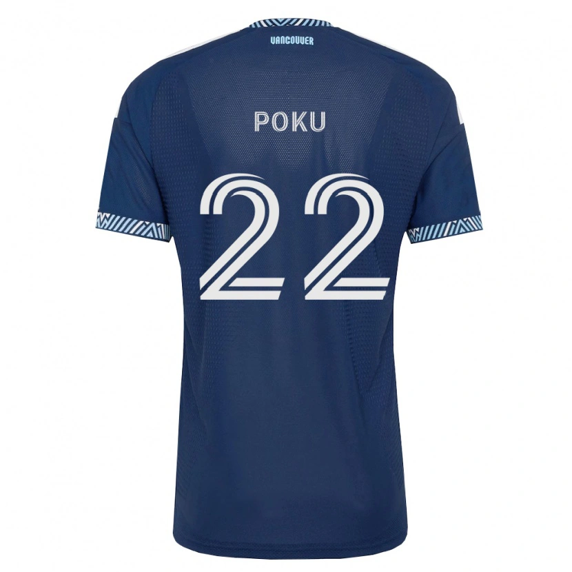 Danxen Heren Kwasi Poku #22 Diep Blauw Wit Uitshirt Uittenue 2026/27 T-Shirt België