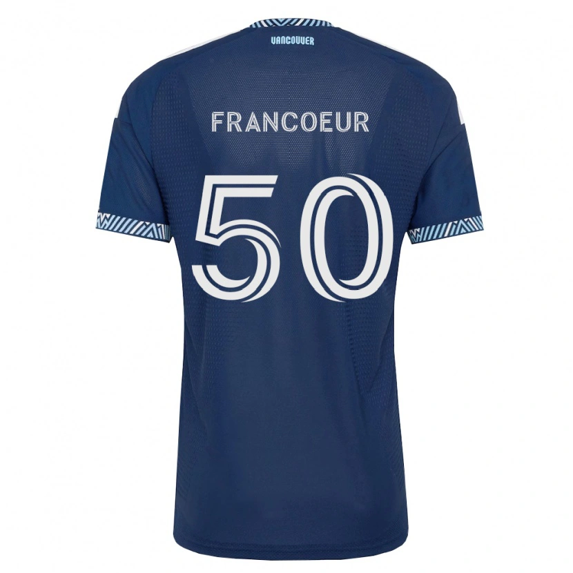 Danxen Heren Isaac Francoeur #50 Diep Blauw Wit Uitshirt Uittenue 2026/27 T-Shirt België