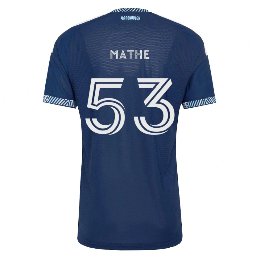 Danxen Heren Immanuel Mathe #53 Diep Blauw Wit Uitshirt Uittenue 2026/27 T-Shirt België