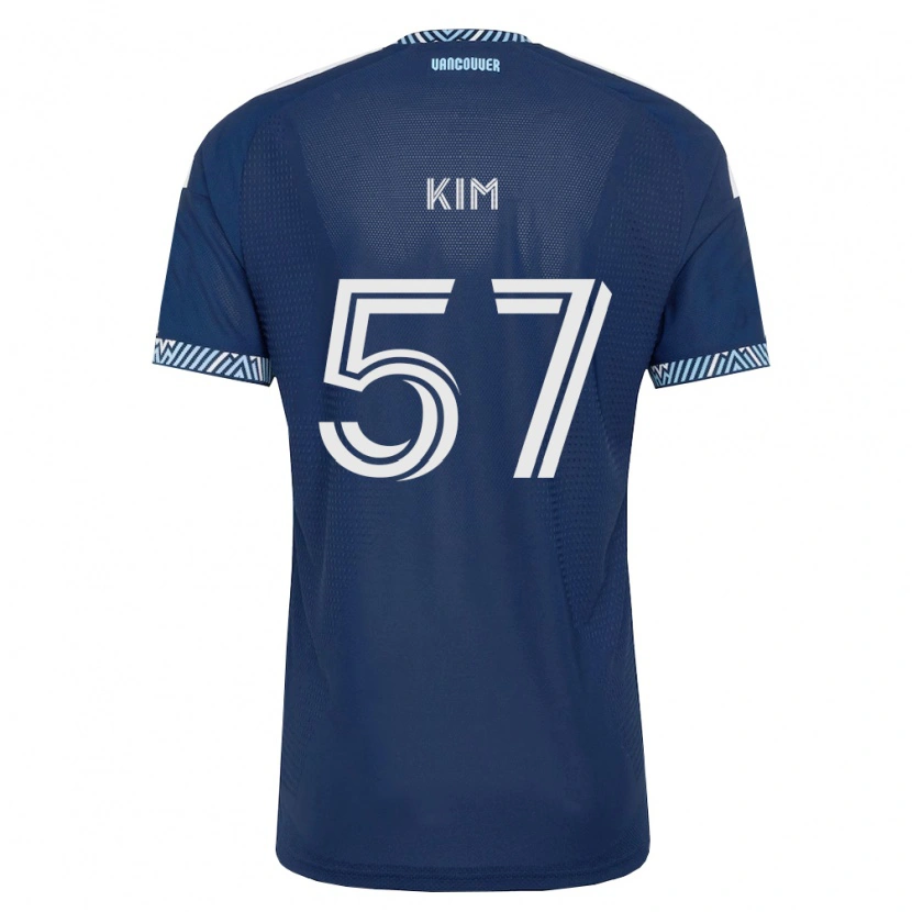 Danxen Heren Jayden Kim #57 Diep Blauw Wit Uitshirt Uittenue 2026/27 T-Shirt België