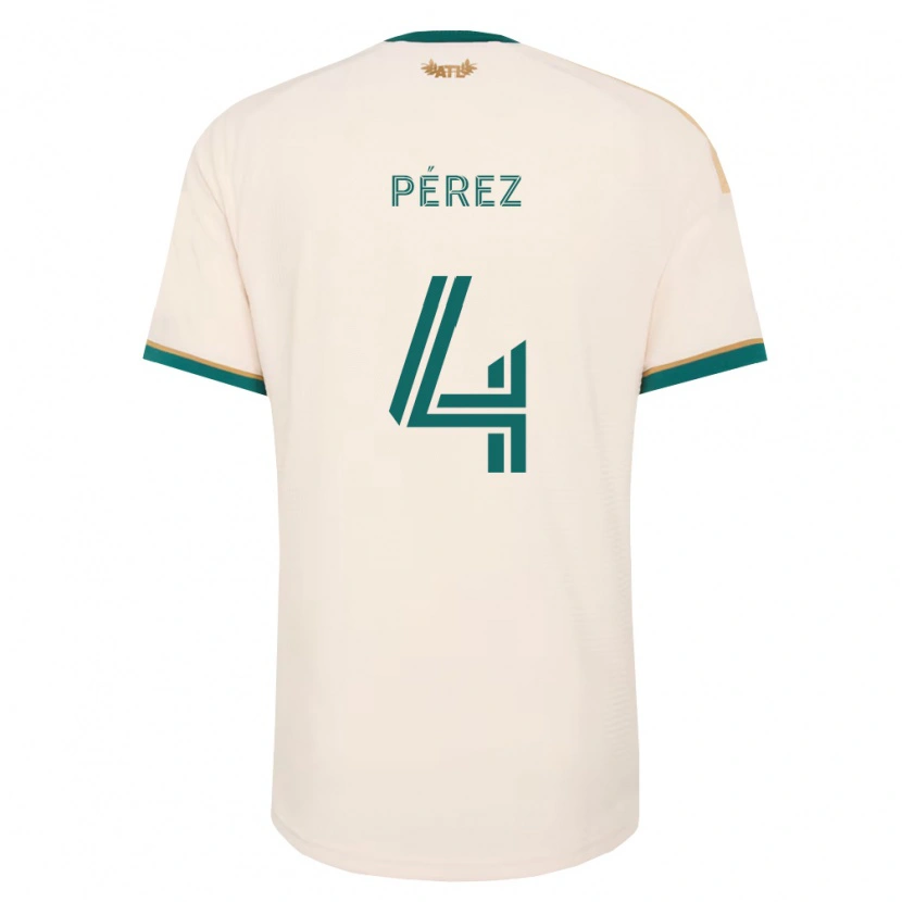 Danxen Heren Gary Pérez #4 Champagne Groen Uitshirt Uittenue 2026/27 T-Shirt België