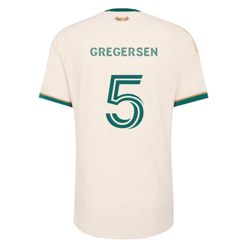 Danxen Heren Stian Gregersen #5 Champagne Groen Uitshirt Uittenue 2026/27 T-Shirt België