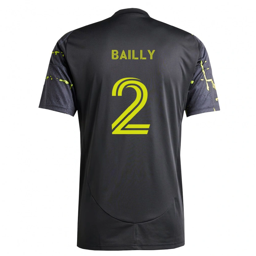 Danxen Heren Eric Bailly #2 Fluorescerend Geel Zwart Uitshirt Uittenue 2026/27 T-Shirt België
