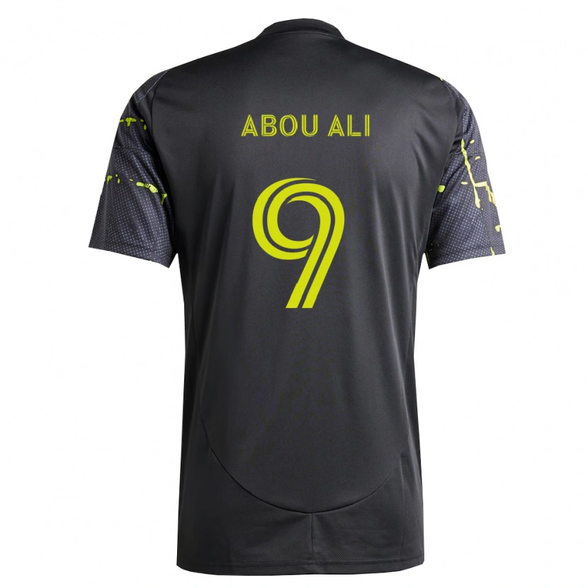 Danxen Heren Wessam Abou Ali #9 Fluorescerend Geel Zwart Uitshirt Uittenue 2026/27 T-Shirt België