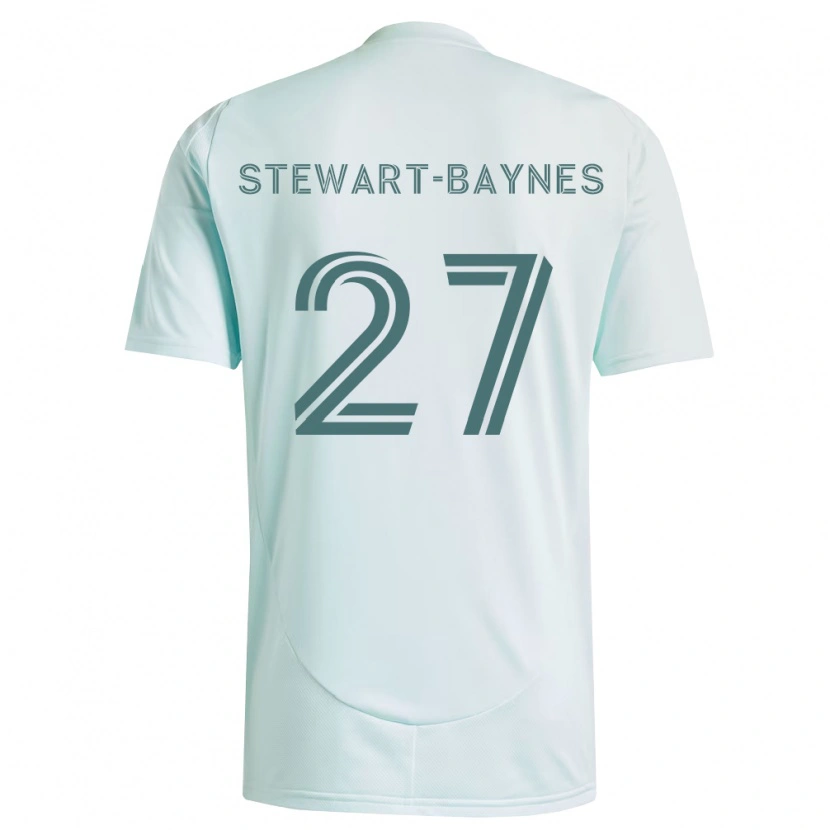 Danxen Heren Kimani Stewart-Baynes #27 Wit Lichtgroen Uitshirt Uittenue 2026/27 T-Shirt België