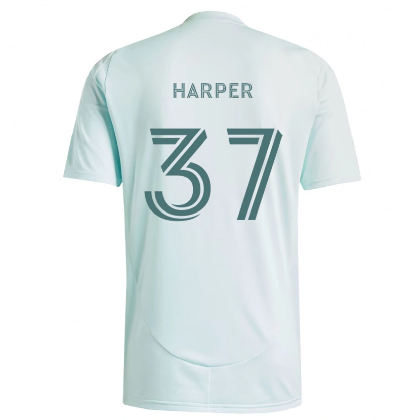 Danxen Heren Charlie Harper #37 Wit Lichtgroen Uitshirt Uittenue 2026/27 T-Shirt België
