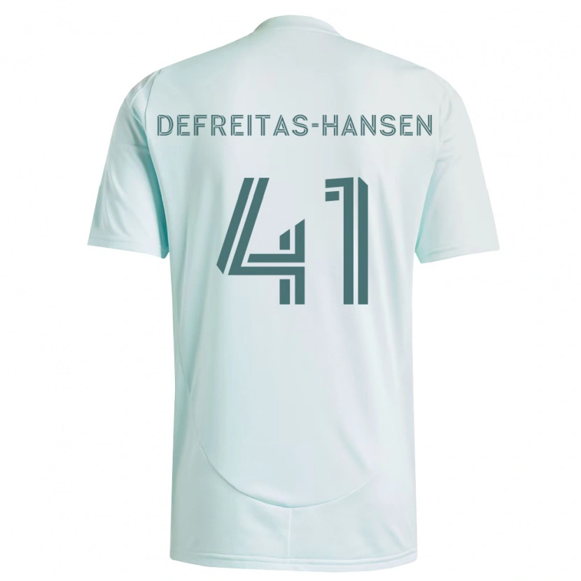 Danxen Heren Nicolas Hansen #41 Wit Lichtgroen Uitshirt Uittenue 2026/27 T-Shirt België