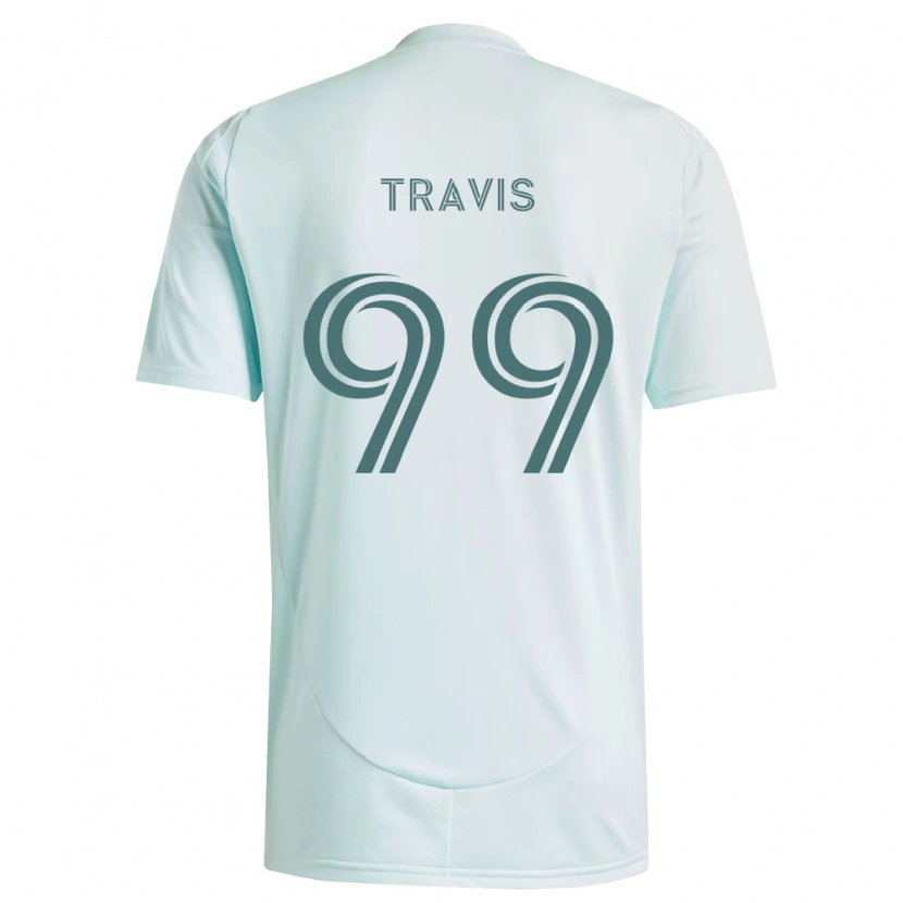 Danxen Heren Jackson Travis #99 Wit Lichtgroen Uitshirt Uittenue 2026/27 T-Shirt België