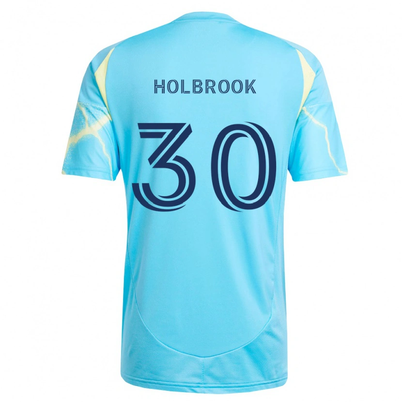 Danxen Heren Pierce Holbrook #30 Lichtblauw Zwart Lichtgeel Uitshirt Uittenue 2026/27 T-Shirt België