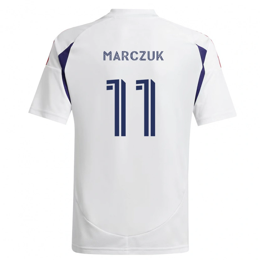 Danxen Heren Dominik Marczuk #11 Koninklijk Blauw Rood Bruin Uitshirt Uittenue 2026/27 T-Shirt België