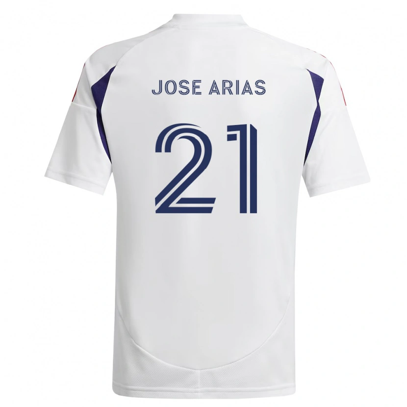 Danxen Heren Juan Jose Arias #21 Koninklijk Blauw Rood Bruin Uitshirt Uittenue 2026/27 T-Shirt België