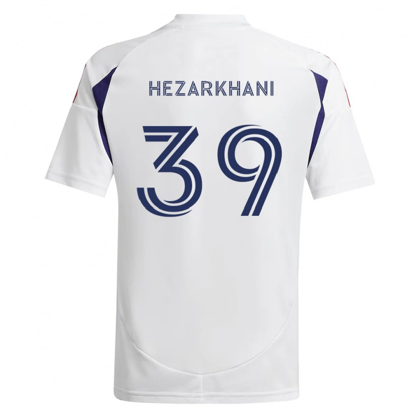 Danxen Heren Aiden Hezarkhani #39 Koninklijk Blauw Rood Bruin Uitshirt Uittenue 2026/27 T-Shirt België