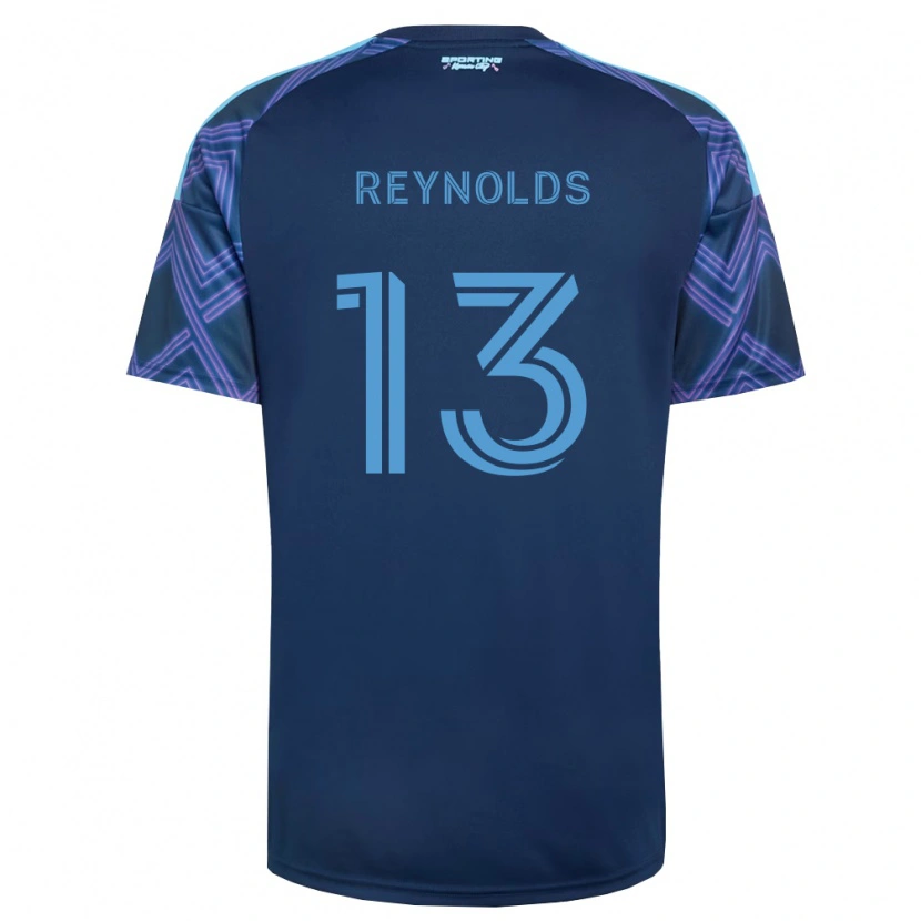 Danxen Heren Justin Reynolds #13 Koninklijk Blauw Paars Uitshirt Uittenue 2026/27 T-Shirt België