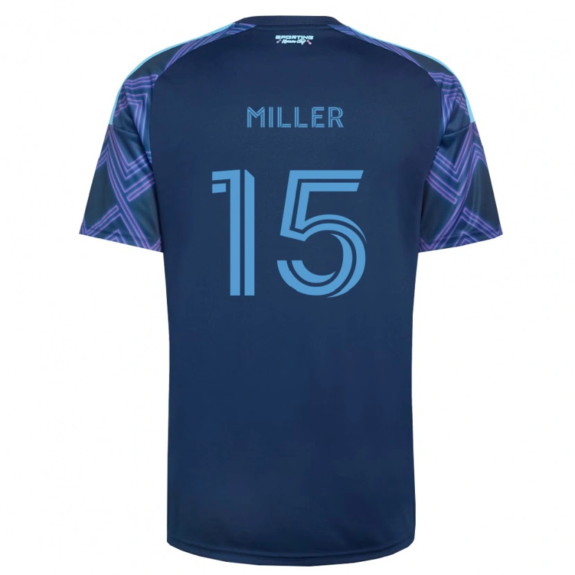 Danxen Heren Jansen Miller #15 Koninklijk Blauw Paars Uitshirt Uittenue 2026/27 T-Shirt België
