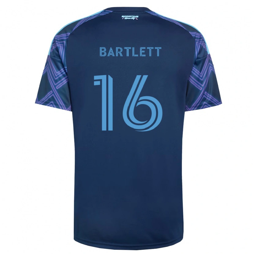 Danxen Heren Jacob Bartlett #16 Koninklijk Blauw Paars Uitshirt Uittenue 2026/27 T-Shirt België