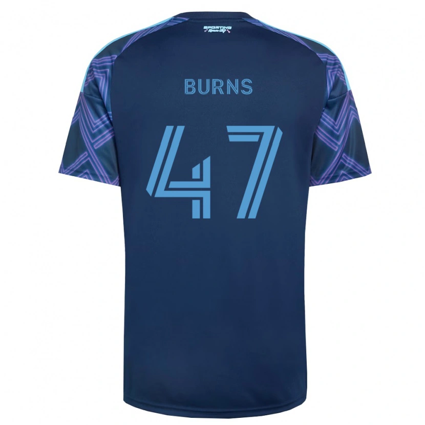 Danxen Heren Trevor Burns #47 Koninklijk Blauw Paars Uitshirt Uittenue 2026/27 T-Shirt België