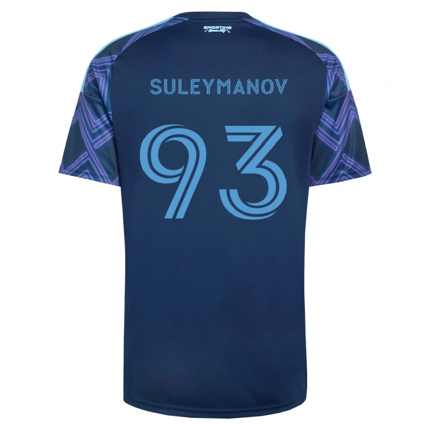 Danxen Heren Shapi Suleymanov #93 Koninklijk Blauw Paars Uitshirt Uittenue 2026/27 T-Shirt België