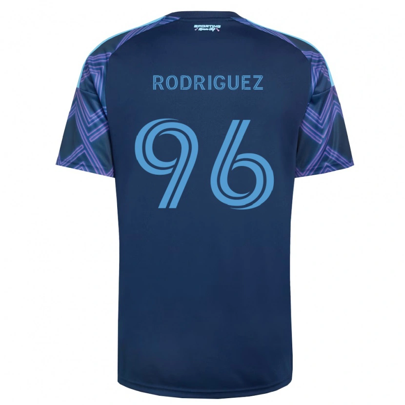 Danxen Heren Missael Rodríguez #96 Koninklijk Blauw Paars Uitshirt Uittenue 2026/27 T-Shirt België