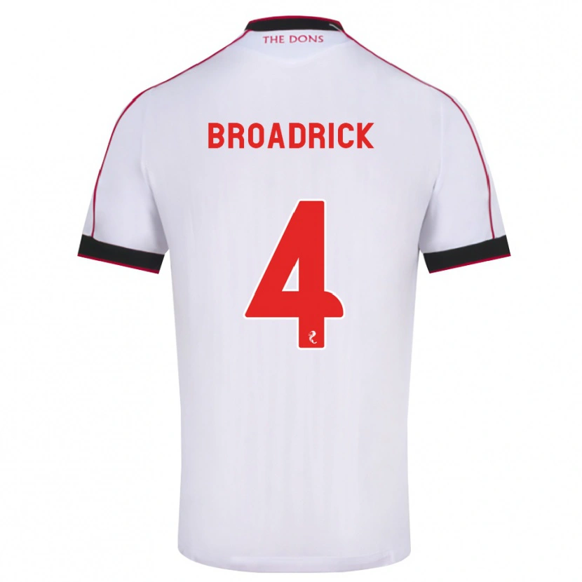 Danxen Heren Jessica Broadrick #4 Zwart Rood Wit Uitshirt Uittenue 2026/27 T-Shirt België
