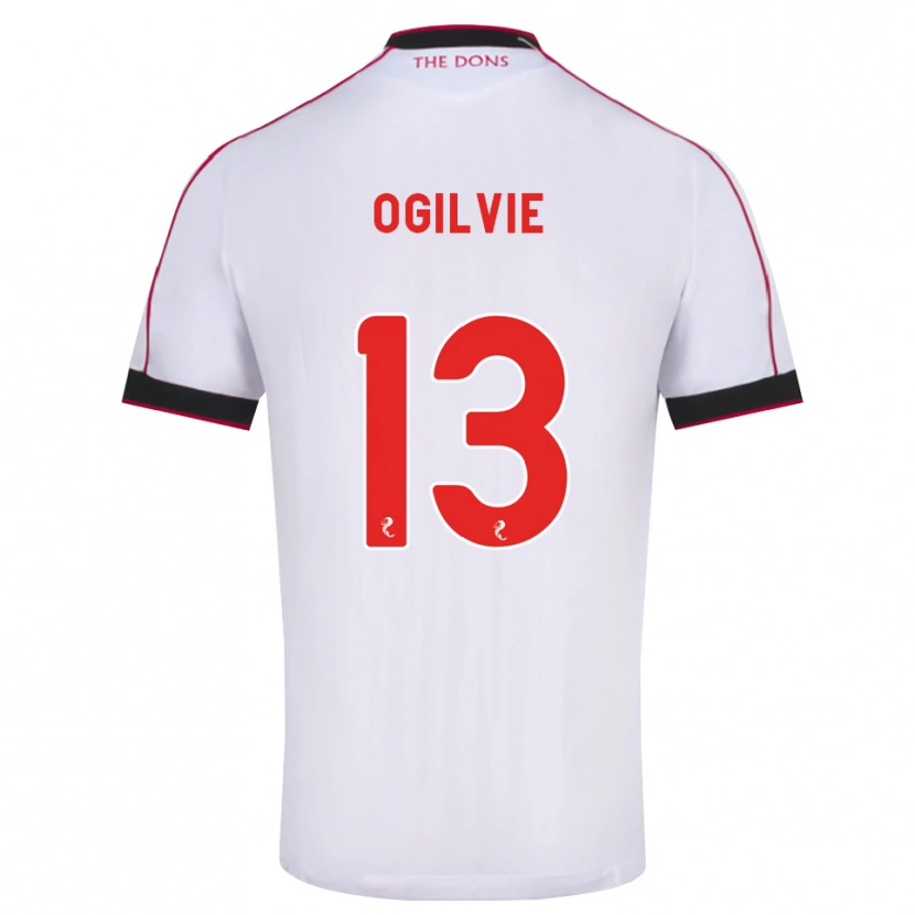 Danxen Heren Francesca Ogilvie #13 Zwart Rood Wit Uitshirt Uittenue 2026/27 T-Shirt België