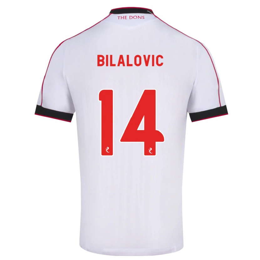 Danxen Heren Kenan Bilalovic #14 Zwart Rood Wit Uitshirt Uittenue 2026/27 T-Shirt België
