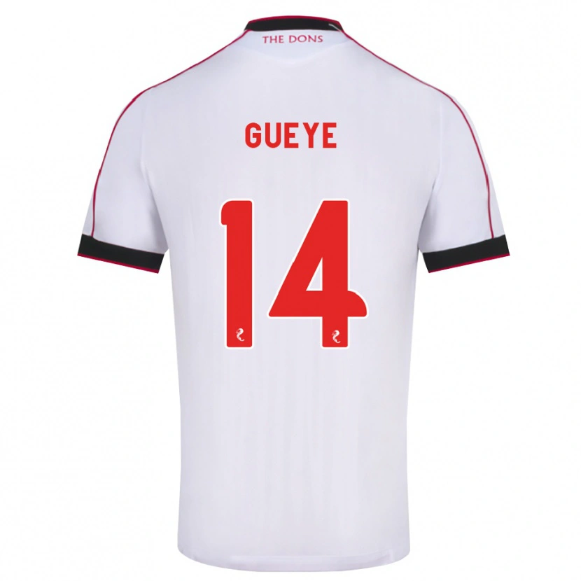 Danxen Heren Pape Habib Gueye #14 Zwart Rood Wit Uitshirt Uittenue 2026/27 T-Shirt België