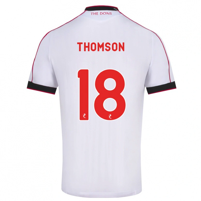 Danxen Heren Eva Thomson #18 Zwart Rood Wit Uitshirt Uittenue 2026/27 T-Shirt België