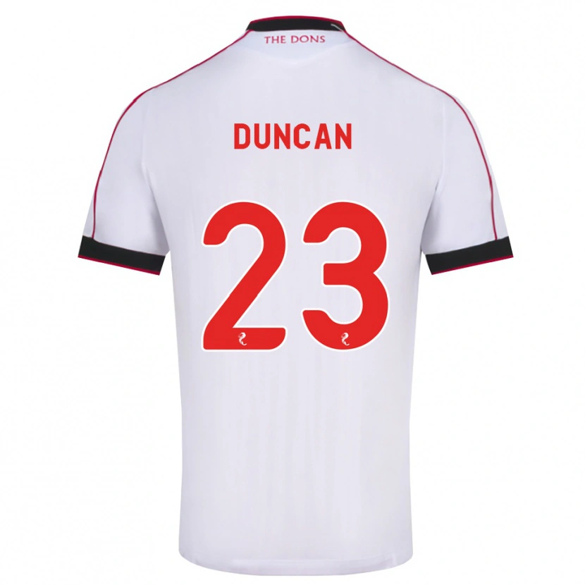 Danxen Heren Ryan Duncan #23 Zwart Rood Wit Uitshirt Uittenue 2026/27 T-Shirt België