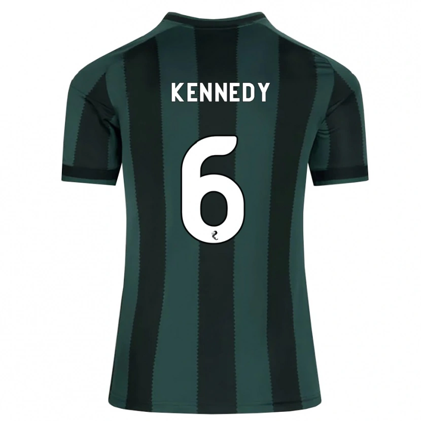Danxen Heren Liam Kennedy #6 Donkerleigrijs Zwart Uitshirt Uittenue 2026/27 T-Shirt België