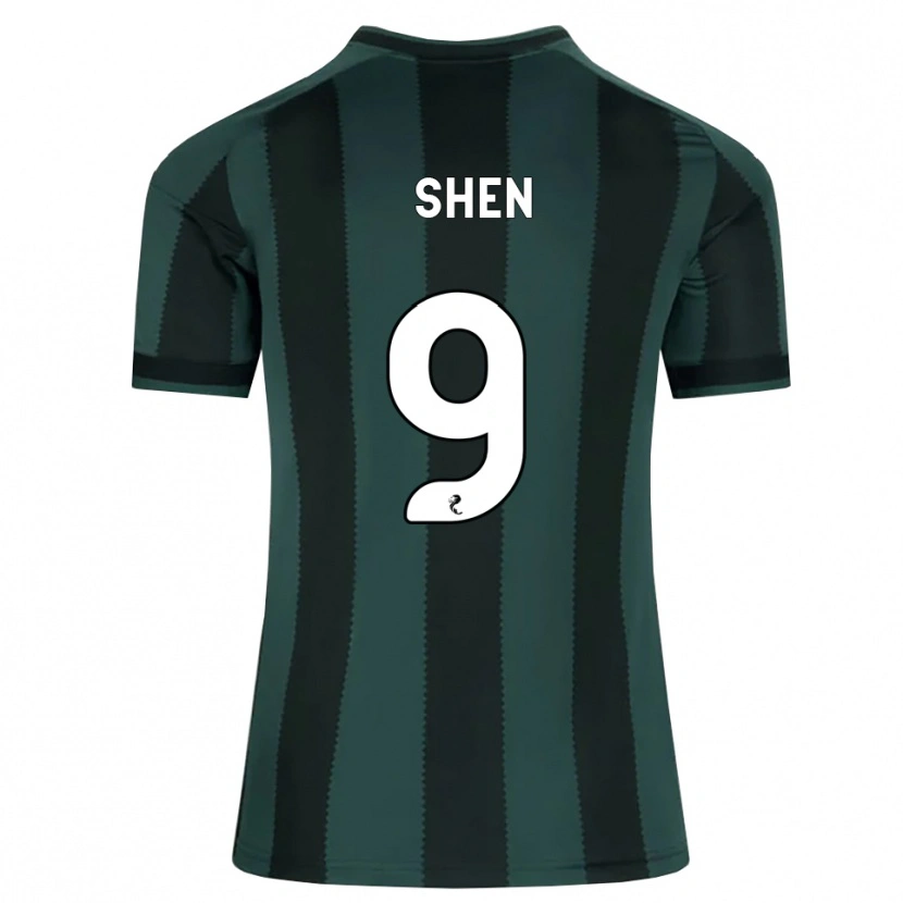 Danxen Heren Shen Mengyu #9 Donkerleigrijs Zwart Uitshirt Uittenue 2026/27 T-Shirt België