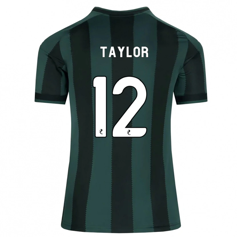 Danxen Heren Aodhan Taylor #12 Donkerleigrijs Zwart Uitshirt Uittenue 2026/27 T-Shirt België