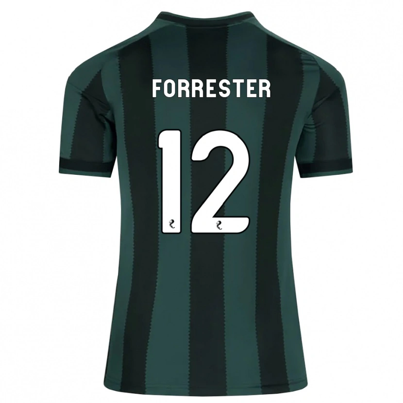 Danxen Heren Shay Forrester #12 Donkerleigrijs Zwart Uitshirt Uittenue 2026/27 T-Shirt België