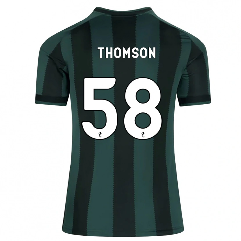 Danxen Heren Corey Thomson #58 Donkerleigrijs Zwart Uitshirt Uittenue 2026/27 T-Shirt België
