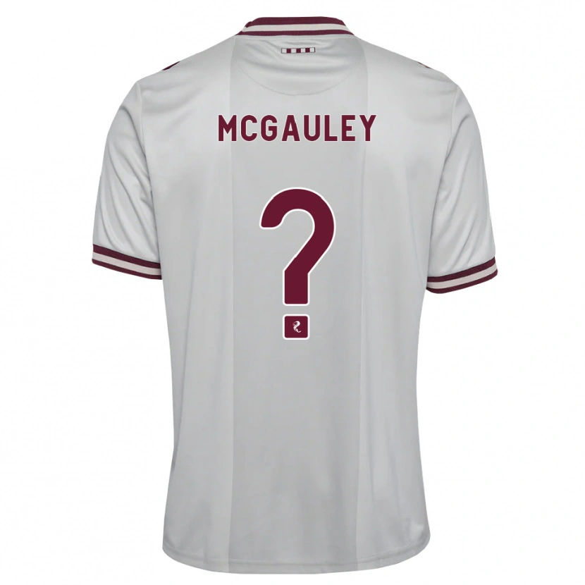Danxen Heren Carson Mcgauley #0 Wit Bordeauxrood Uitshirt Uittenue 2026/27 T-Shirt België