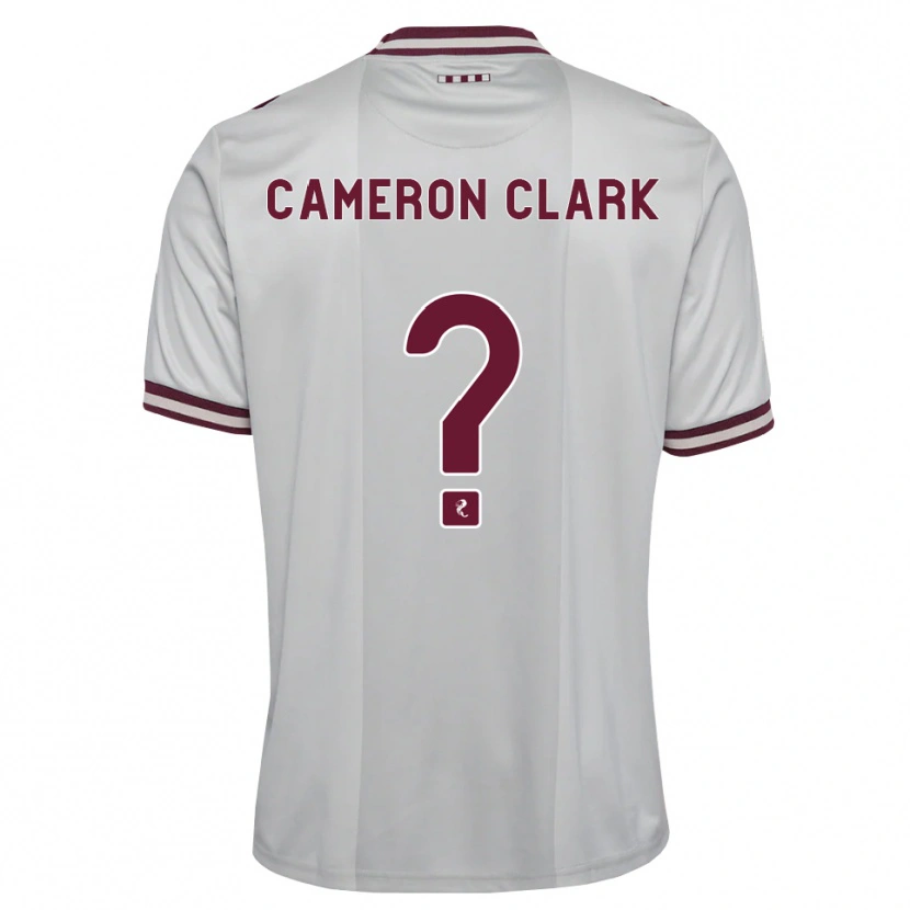 Danxen Heren Cameron Clark #0 Wit Bordeauxrood Uitshirt Uittenue 2026/27 T-Shirt België