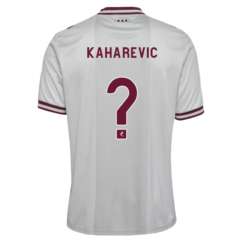 Danxen Heren Sinan Kaharevic #0 Wit Bordeauxrood Uitshirt Uittenue 2026/27 T-Shirt België