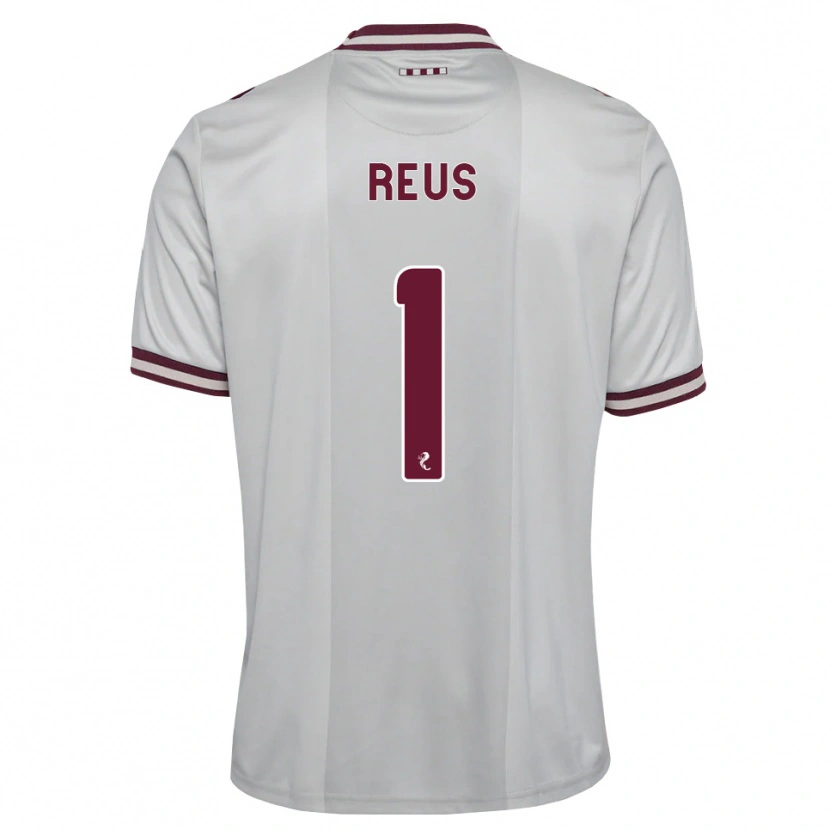 Danxen Heren Beau Reus #1 Wit Bordeauxrood Uitshirt Uittenue 2026/27 T-Shirt België