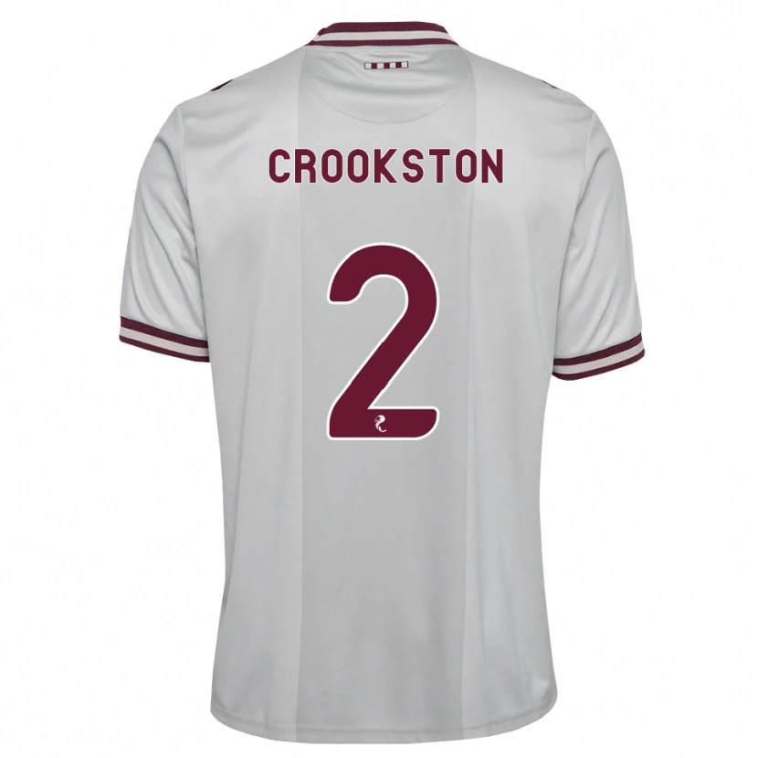 Danxen Heren Gregor Crookston #2 Wit Bordeauxrood Uitshirt Uittenue 2026/27 T-Shirt België
