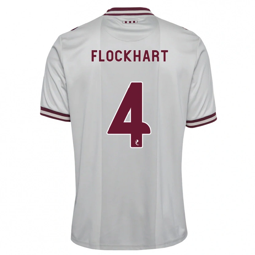 Danxen Heren Robbie Flockhart #4 Wit Bordeauxrood Uitshirt Uittenue 2026/27 T-Shirt België