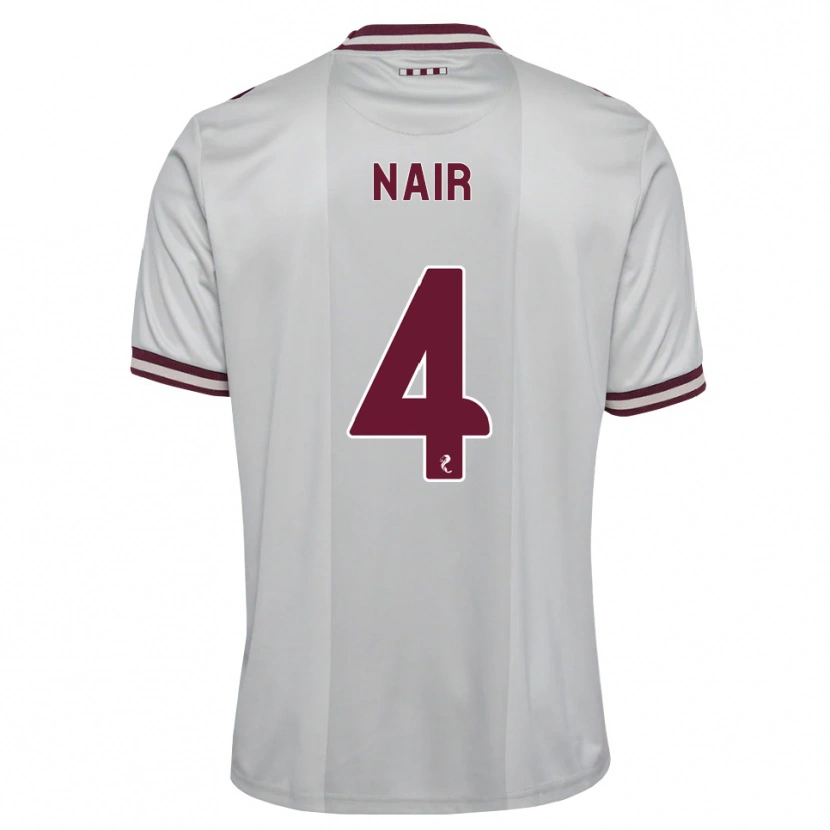 Danxen Heren Kenzi Nair #4 Wit Bordeauxrood Uitshirt Uittenue 2026/27 T-Shirt België