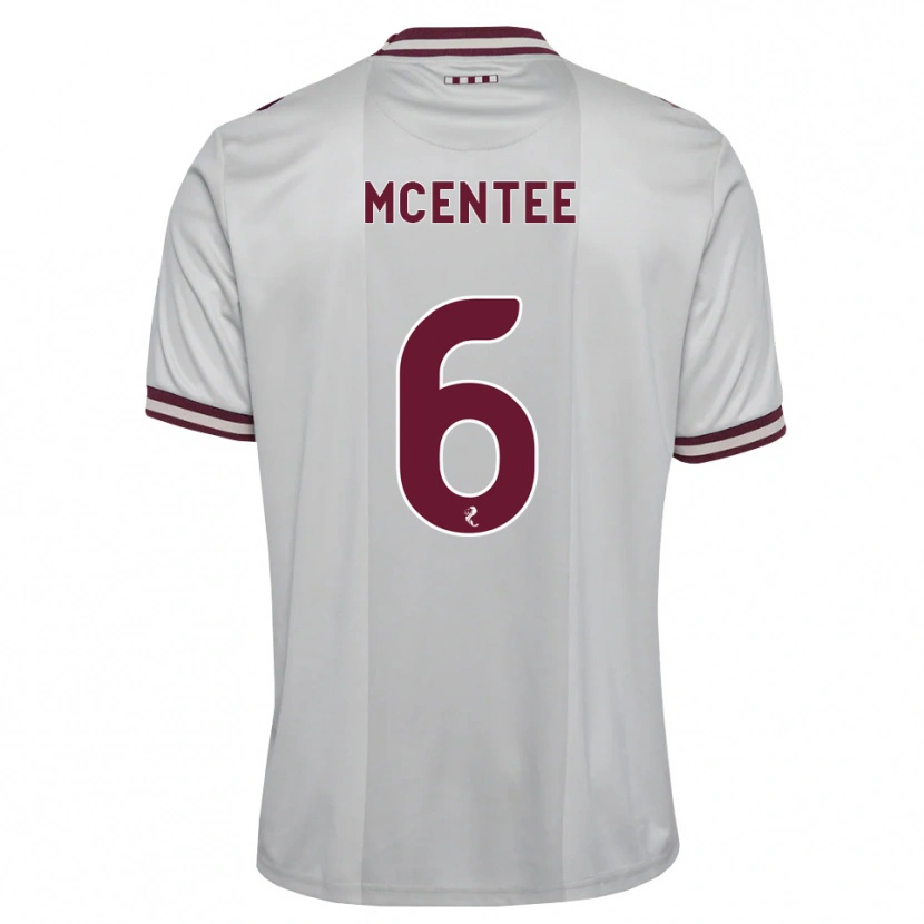 Danxen Heren Oisin Mcentee #6 Wit Bordeauxrood Uitshirt Uittenue 2026/27 T-Shirt België
