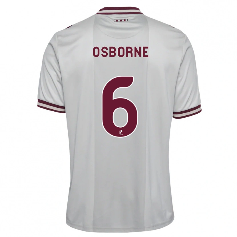 Danxen Heren Alfie Osborne #6 Wit Bordeauxrood Uitshirt Uittenue 2026/27 T-Shirt België