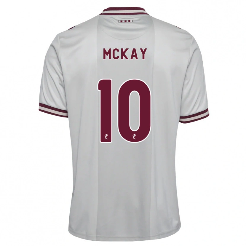 Danxen Heren Barrie Mckay #10 Wit Bordeauxrood Uitshirt Uittenue 2026/27 T-Shirt België