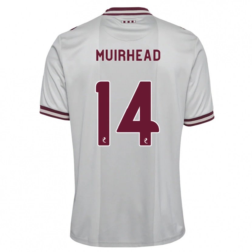Danxen Heren Owen Muirhead #14 Wit Bordeauxrood Uitshirt Uittenue 2026/27 T-Shirt België