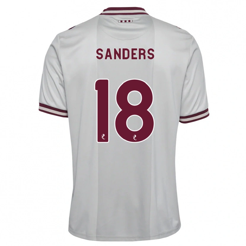 Danxen Heren Charlie Sanders #18 Wit Bordeauxrood Uitshirt Uittenue 2026/27 T-Shirt België