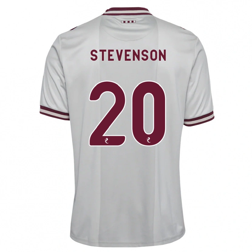 Danxen Heren Gus Stevenson #20 Wit Bordeauxrood Uitshirt Uittenue 2026/27 T-Shirt België