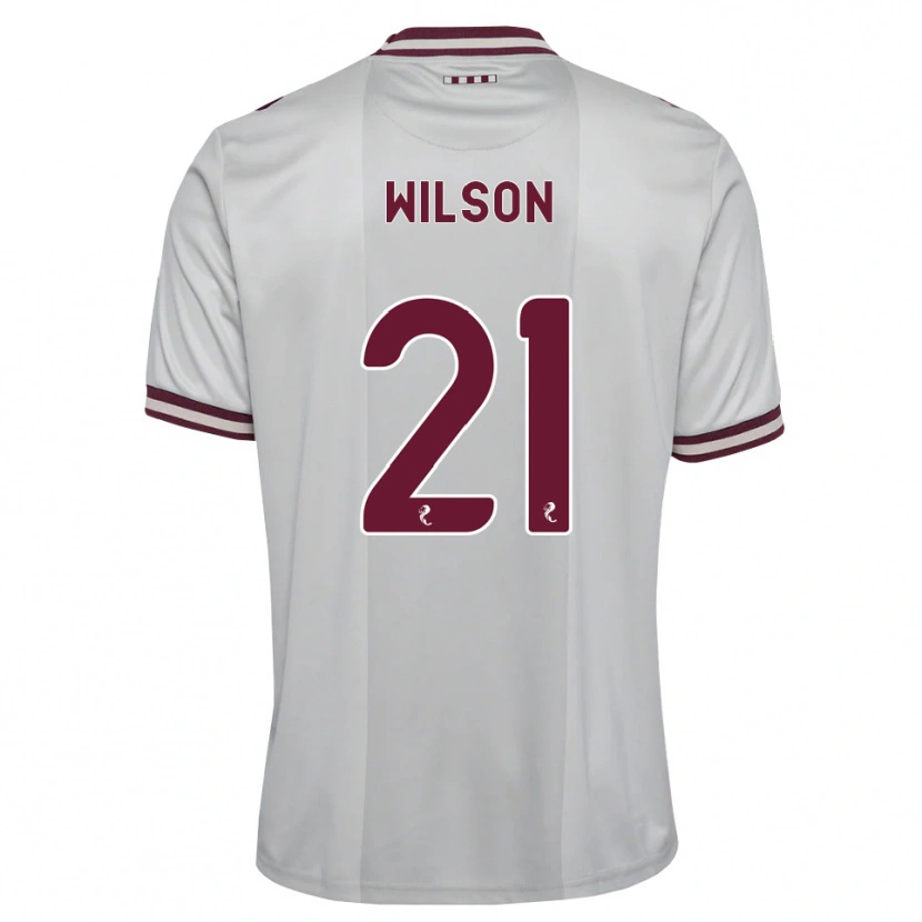 Danxen Heren James Wilson #21 Wit Bordeauxrood Uitshirt Uittenue 2026/27 T-Shirt België