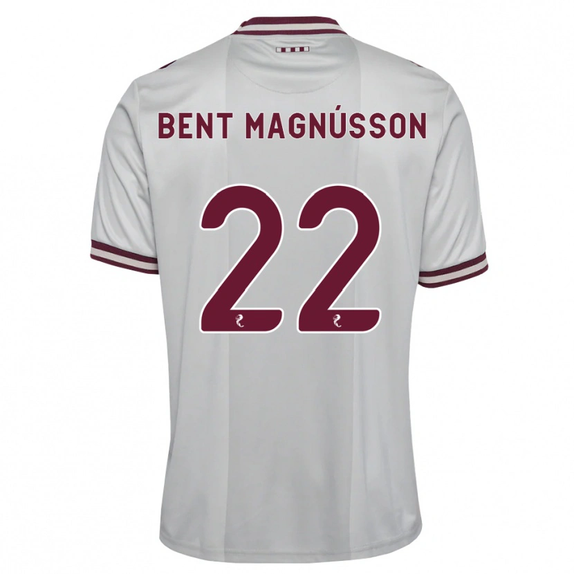 Danxen Heren Tómas Bent Magnússon #22 Wit Bordeauxrood Uitshirt Uittenue 2026/27 T-Shirt België